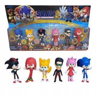 Súprava figúrok 6ks HRAČKY POSTAVKY JEŽKA SONIC ALIEN HERO