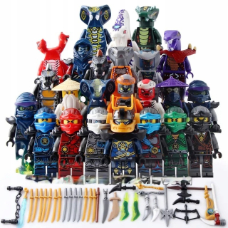SADA BLOKOV 24 figúrok GARMADON AKITA LLOYD HARUMI NINJA