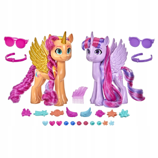 MLP FÓRKY SET 2 ALICORN SUNNY STARSCOUT A TWILIGHT SPARKLE + DOPLNKY