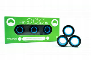 Spiner - Fingears S Black / Modré Magnetické krúžky