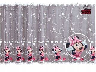 Záclony do detskej izby - Corporate Mouse Minnie Disney Tape 190x155