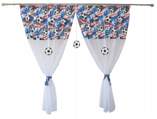 Záclony do detskej izby - Koberec Deti Football 300x160 cm