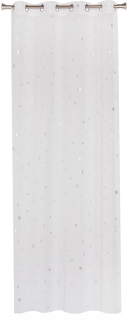 Záclony do detskej izby - Firn Ready Universe White Stars 140x260 cm