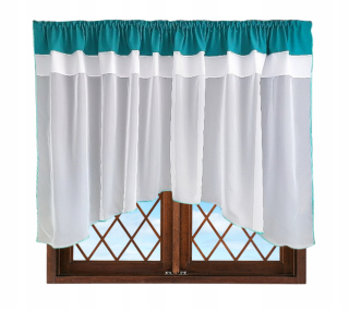 Záclony do detskej izby - Opona Jagoda Turquoise-Biała 300/150 Výrobca