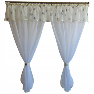 Záclony do detskej izby - Záclony s Lambrekin Guľôčky Runnice 130 -160