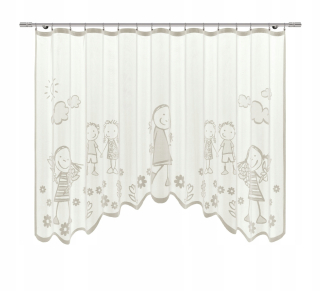 Záclony do detskej izby - Jacquard curtain 160x300 Natural 24536