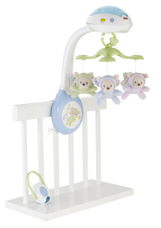 Kolotoč nad postieľku - Kolotoč Fisher Price s medvedíkmi 3v1 CDN41