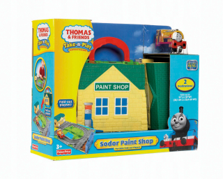 Dráha pre deti, stavebnica - FISHER PRICE TOMEK lakovni R9111 W9325