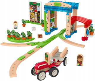 Dráha pre deti, stavebnica - FISHER PRICE Starter Kit Postaviť malé mesto