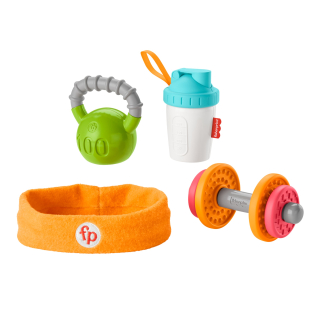Hrkálka, chrastítko - Fisher Price Darčeková sada Fitnes GJD49