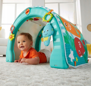 Vzdelávacia podložka pre deti - Fisher-Price Mata 4v1 Music Ocean FXX13