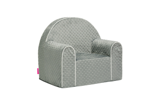 Detské kreslo - MIDI DOTS Foam Seat Bright šedej farby!