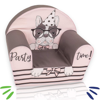 Detský sedací vak - pufa - Pena pouf pre Bulldog-Delsit pouf