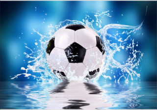 Tapeta do detskej izby - Nástenný výjav 3d futbal futbal 390x280 FLIZ