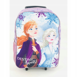 Batoh na kufor Frozen Anna a Elsa na kolieskach, fialový S24
