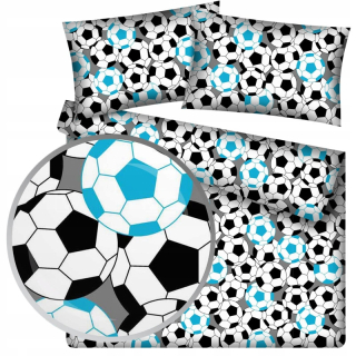 Designprémiová posteľná súprava 160 x 200 cm odtiene modrej
