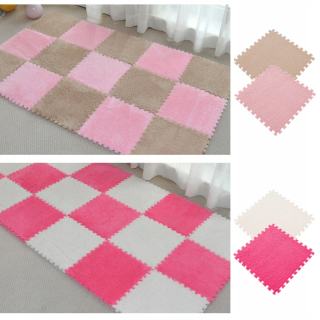 Koberec do detskej izby - Fur mat koberec pre deti 10el. 30cmx30cm