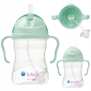 B.Box BB00520 fľaša na vodu so slamkou, 240 ml, zelená