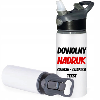 Fľaša na vodu AGENCJA IM WŁASNY TLAČ FOTO LOGO 650 ml