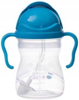 B.Box fľaša so slamkou, 240 ml, kobaltová modrá
