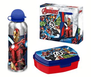 Textiel Trade Avengers fľaša na vodu a obedová súprava 500 ml