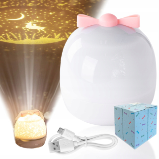 GALAXY LED USB STAR PROJEKTOR NOČNÁ LAMPA PRE DETI VIANOČNÝ DARČEK