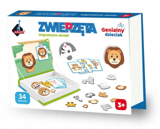 Brilantné detské magnetické obrázky puzzle zvierat