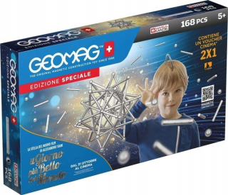 Magneticka stavebnica - Geomag magnetické bloky Silver 168 Elements
