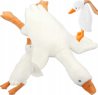 Kačica husí maskot vankúš. Teddy starý 90 cm veľký