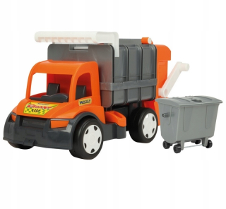 Smietiarské autíčko - Giant Garbage Tanker Orange 65cm Wader 67016