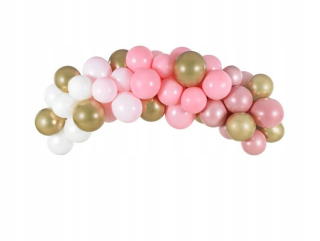 Balóny na párty - Balón Garland set balóny 61 el. RUŽOVÁ