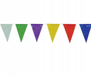 Párty Girlandy - Garland Flags fólie trojuholníky 50m Party Slávnosť