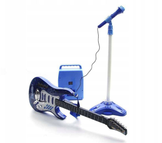 Elektrická gitara + zosilňovač a mikrofón set