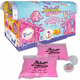 Hračka do vody - Glibbi Mermaid Shiny Bath Mass + figúrka