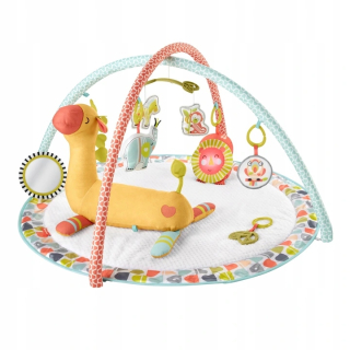 Vzdelávacia podložka pre deti - GMG07 Fisher Price Sensory Mat s Žirafa