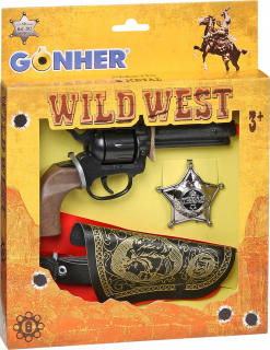Pištoľ pre deti - Gonther Kit Cowboy Revolver s Karur 202/0