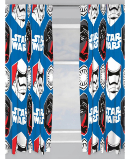 Závesy do detskej izby - Pripravené závesy na páske 168x183 Star Wars