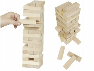 Hre drevená veža Jenga Yeng na večierok!
