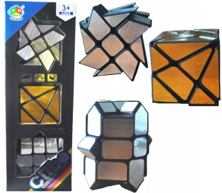 RUBIKA CUBE LOGICKÁ SÚPRAVA 3 ZRCADLOVÝCH KOSTIEK