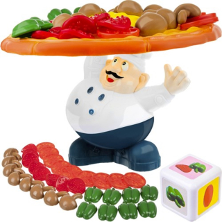 Rodinná pizza Game Arcade Puzzle Usporiadajte pizzu pizzu pizzu