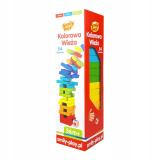 Rodina arkáda Jenga farebný tower
