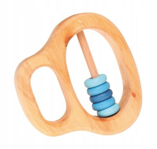 Hrkálka, chrastítko - Grimm's Montessori Ratchet rachot z dreva