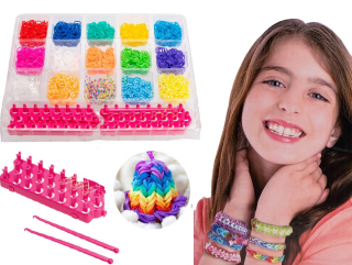 Kreatívna sada - Gumy na výrobu náramkov LOOM BANDS 4200 ks