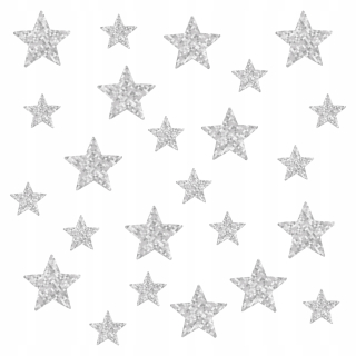 Detské samolepky na stenu - Stars Wall nálepka pre deti 100 Grey