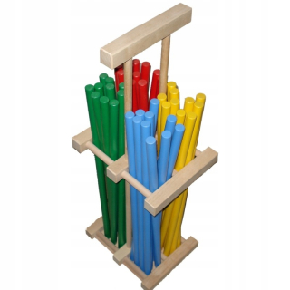 GYMNASTICKÉ PALICE 60 CM -40 KS + STOJAN - DREVENÉ