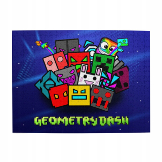 Drevené puzzle Geometry Dash 1000 ks