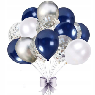 Balóny na párty - Balloon veniec 120 kusov - námornícka modrá
