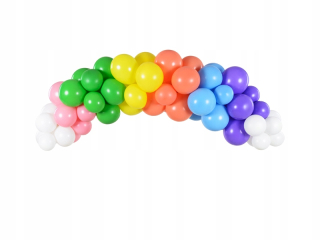 Balóny na párty - Balloon Garland - Dúha, 200cm