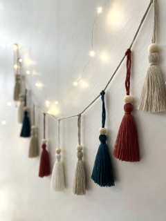 Párty Girlandy - Veniec strapce, strapce, boho, ručne robené, macrame