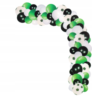 Balóny na párty - Garland latexové balóny Futbalová lopta 110pcs